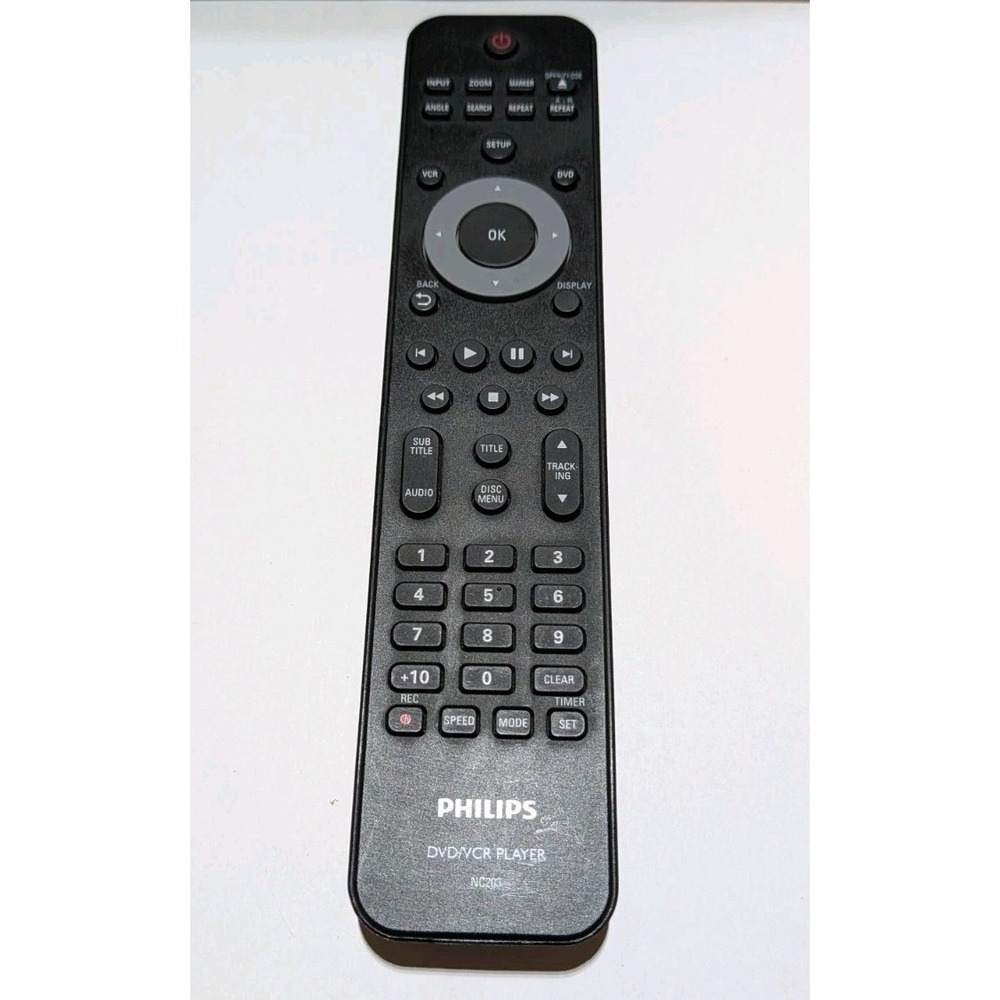 Philips DVD VCR Remote NC203 Original Genuine OEM Programmable New Batteries